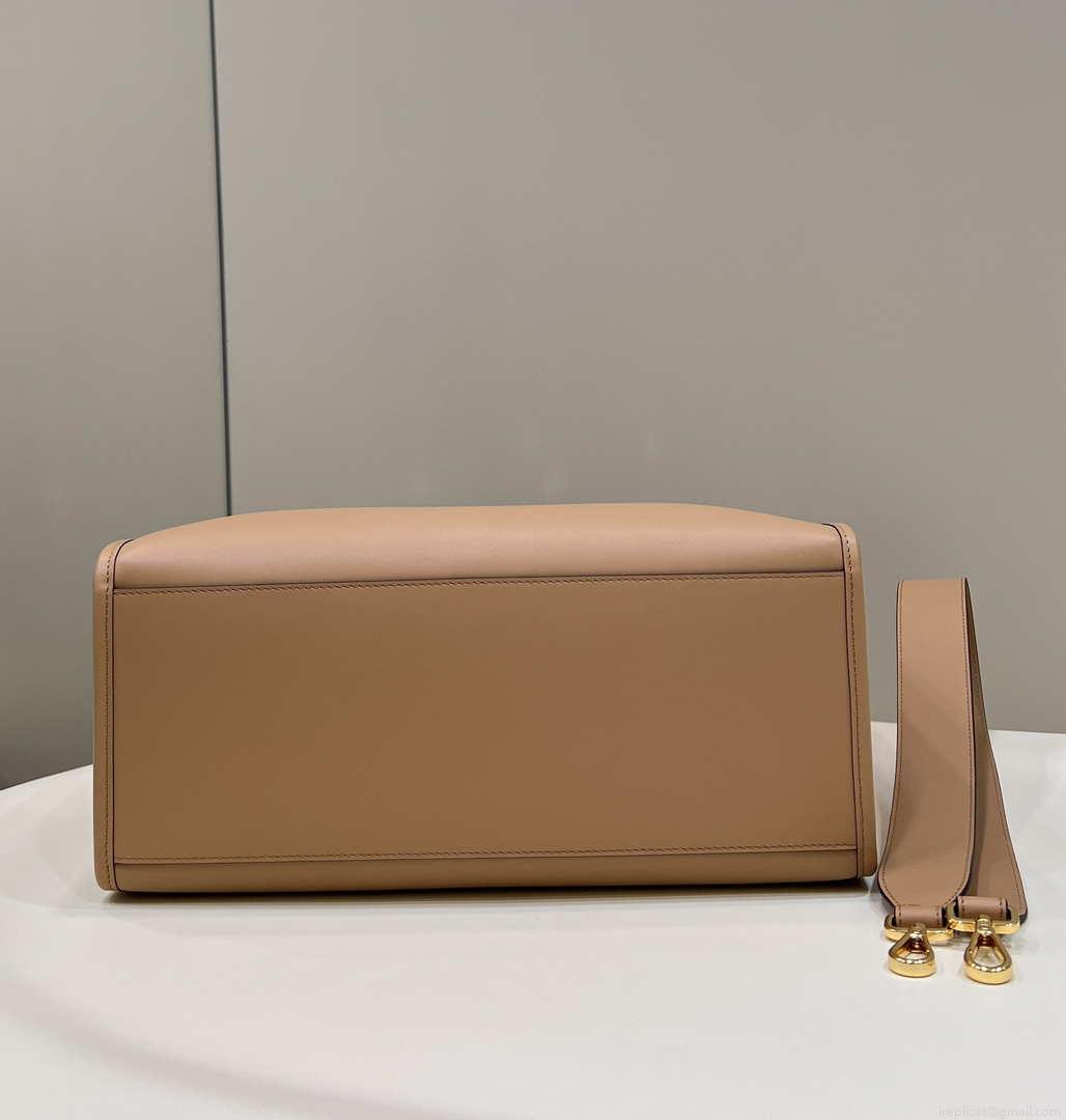 Fendi 8266S Sunshine Medium Bag 8BH386 Apricot leather shopper