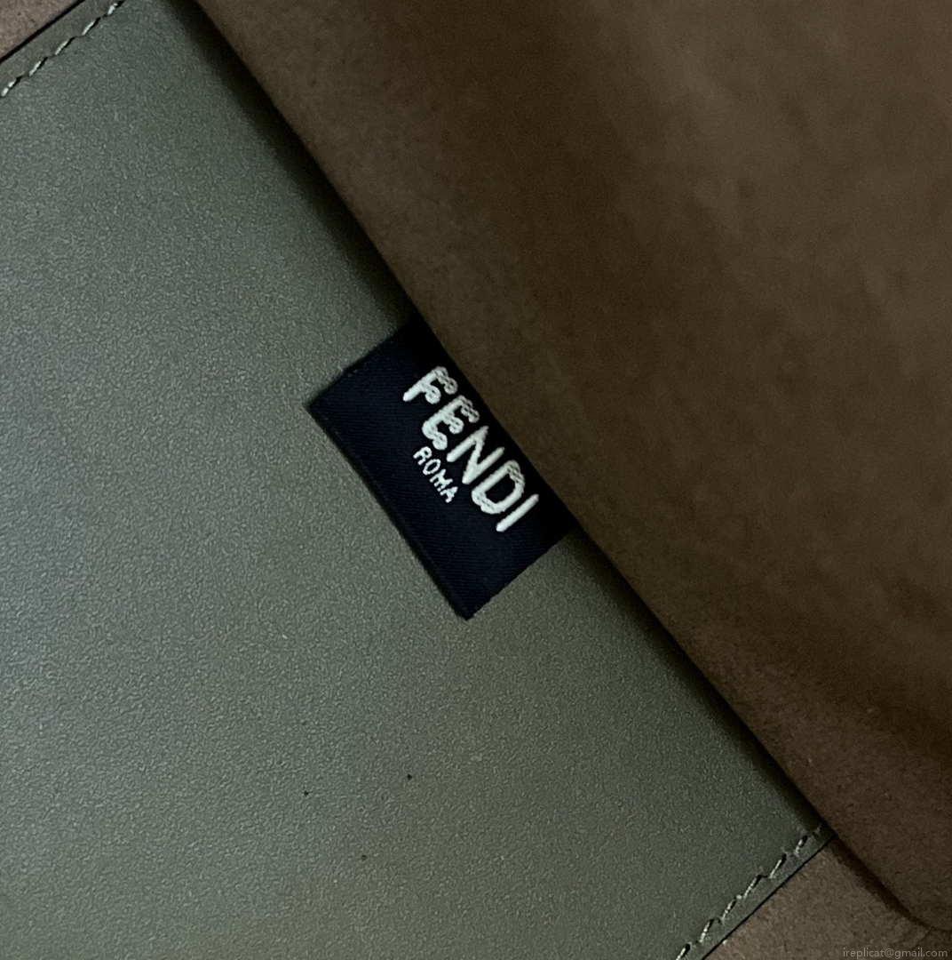 Fendi 8BH386 Sunshine Medium Bag 8266S Green leather shopper