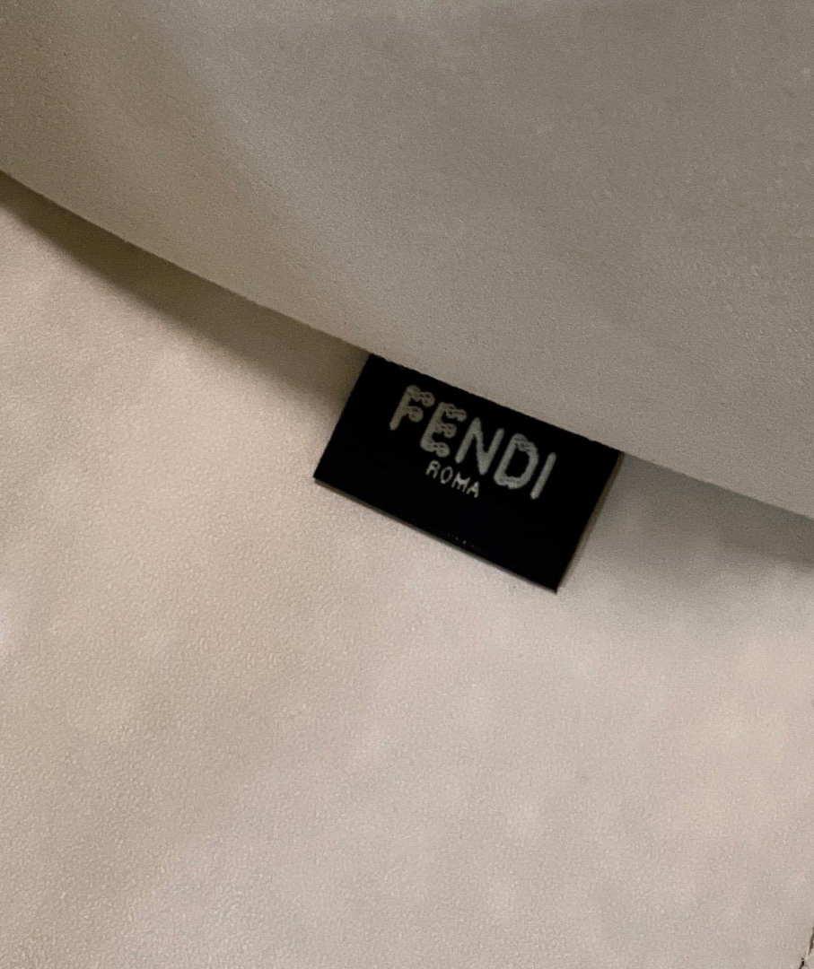 Fendi 8BH386 Sunshine Medium 8575 Two-toned perforated leather shopper