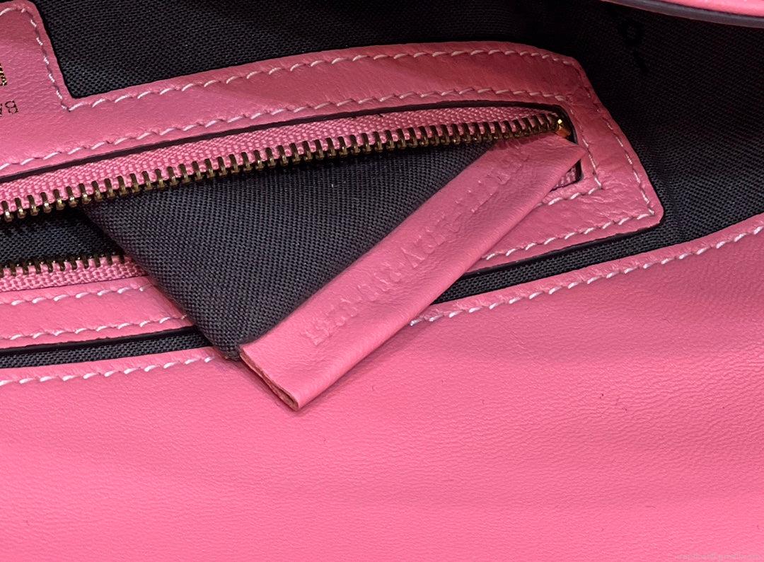 Fendi 8BR771 Baguette Rose Red leather bag