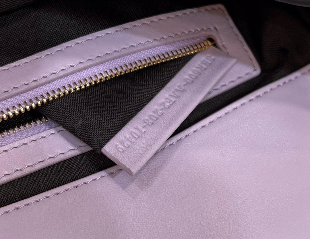 Fendi 8BR600 Baguette Medium Purple leather 0135M bag