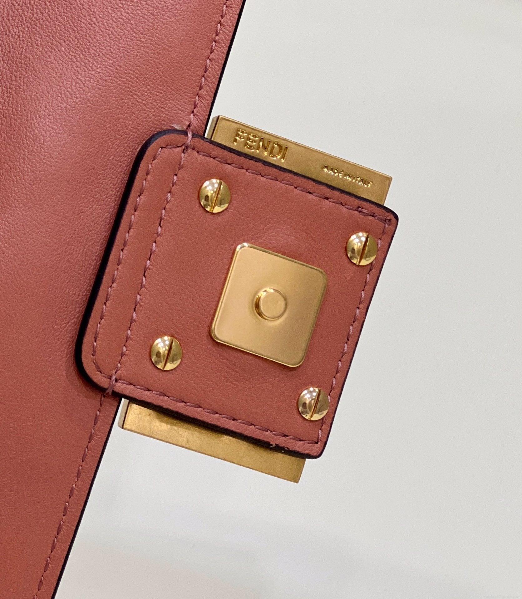 Fendi 8BS017 Baguette Mini Pink leather 0135 bag