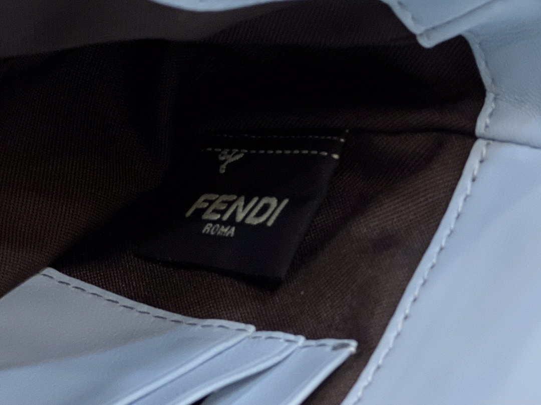 Fendi 8BS017 Baguette Mini Blue leather 0135 bag