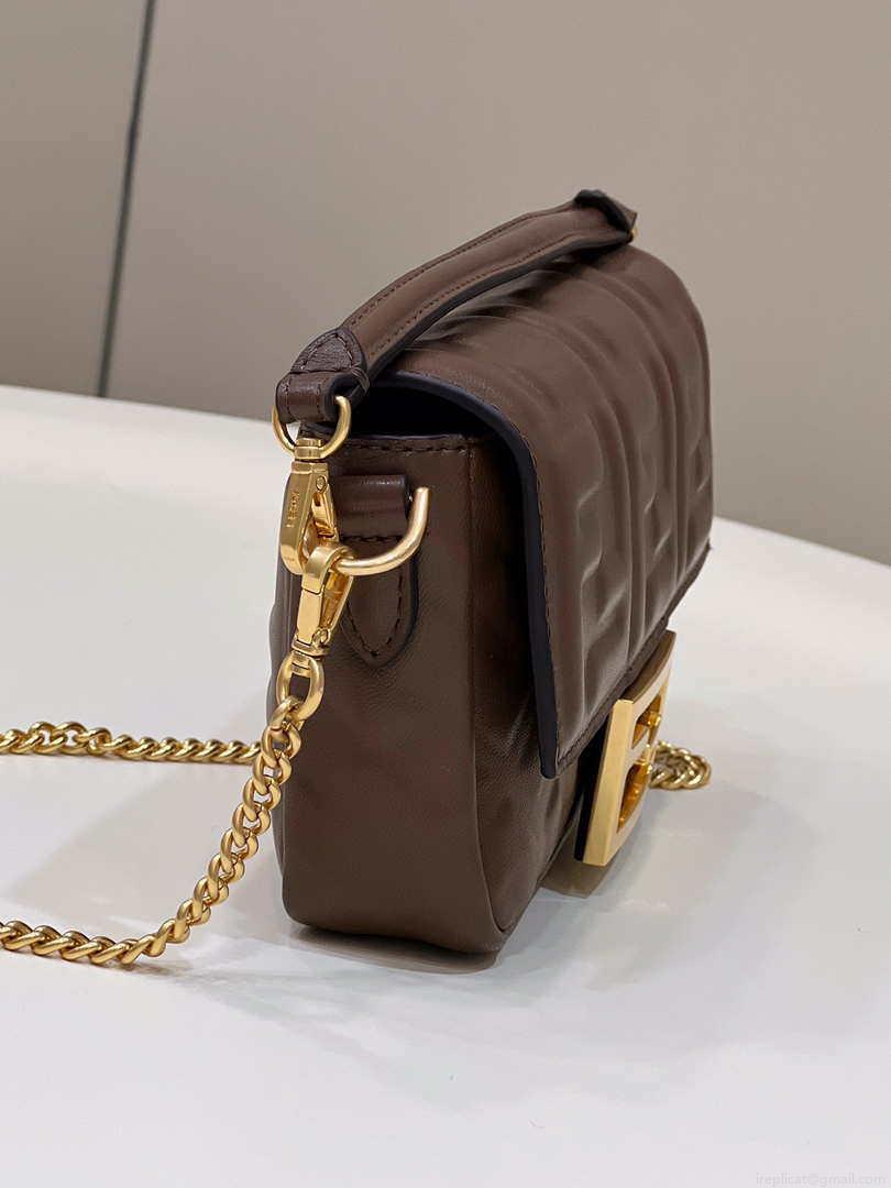 Fendi 8BS017 Baguette Mini Dark Brown leather 0135 bag