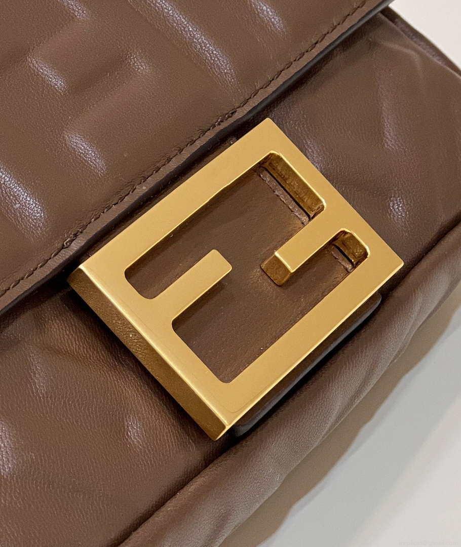 Fendi 8BS017 Baguette Mini Dark Brown leather 0135 bag
