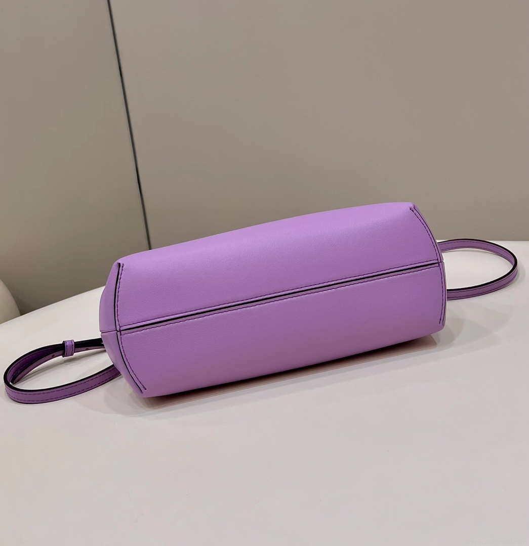 Fendi 8BP129 First Small Fuchsia leather bag 80018M Purple