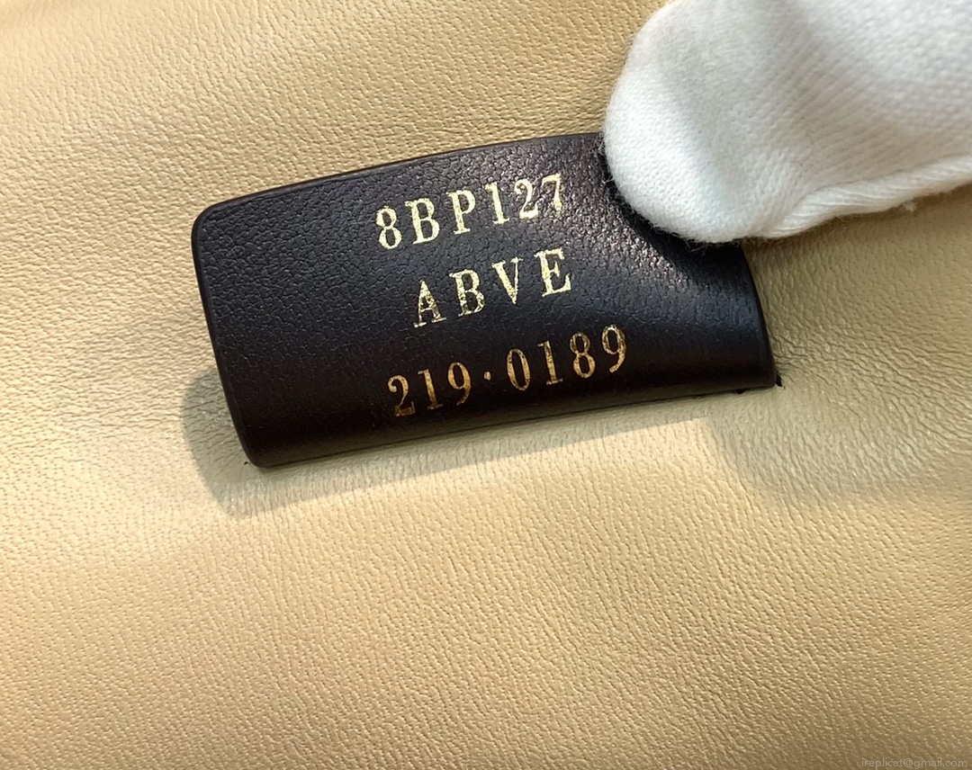 Fendi 8BP127 Fendi First Medium Beige flannel bag with embroidery