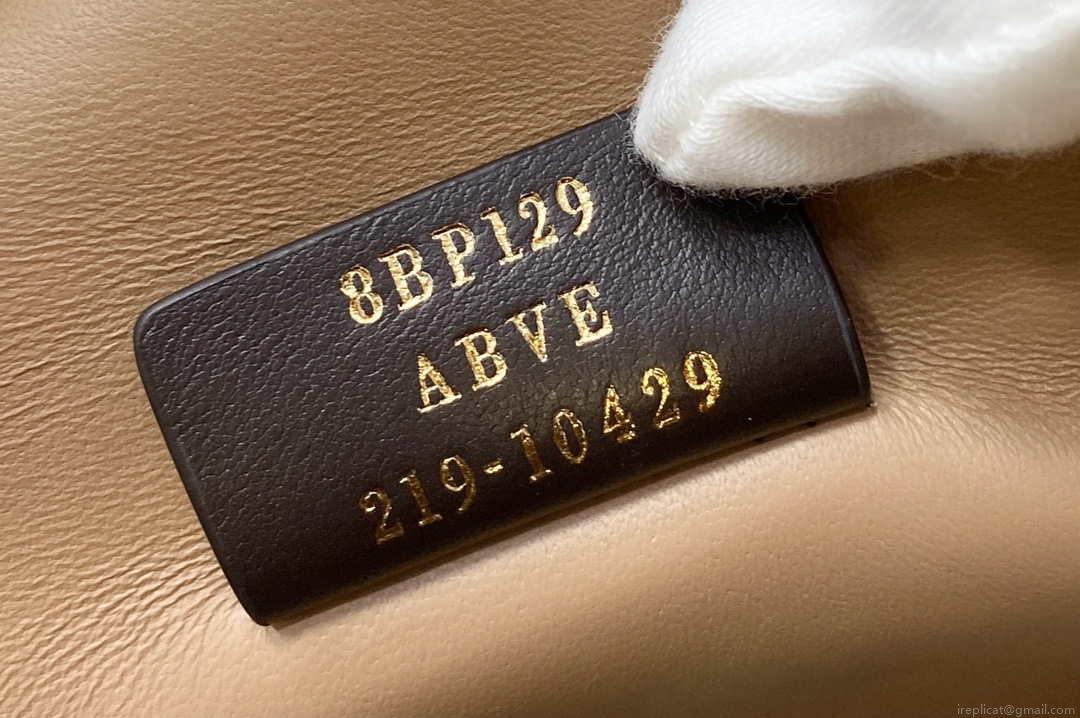 Fendi 8BP129 Fendi First Small Beige flannel bag with embroidery