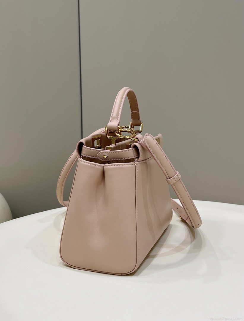 Fendi 8BN244 Peekaboo Iconic Mimi Pink Leather 8315 Bag