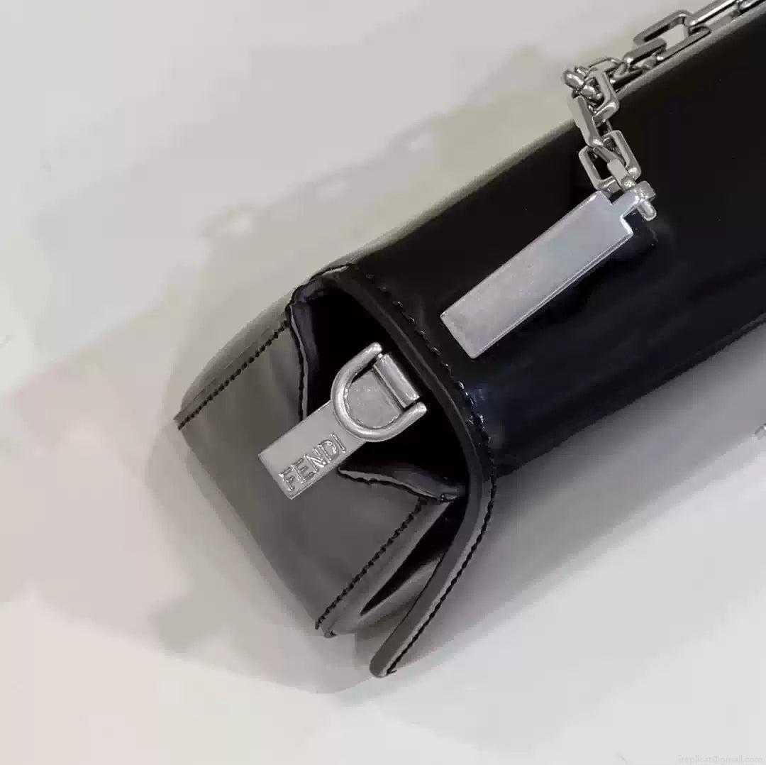 Fendi 8BS072 Fendi First Sight Black leather mini bag