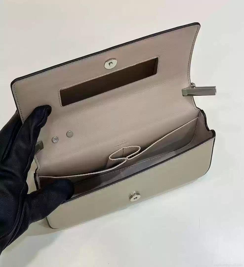 Fendi 8BS072 Fendi First Sight Gray leather mini bag