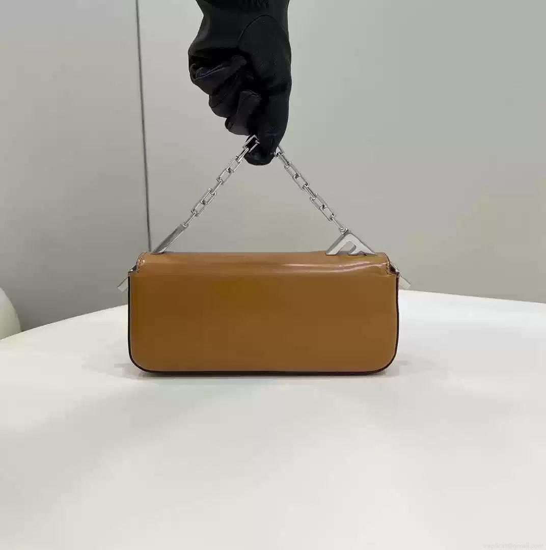 Fendi 8BS072 Fendi First Sight Brown leather mini bag
