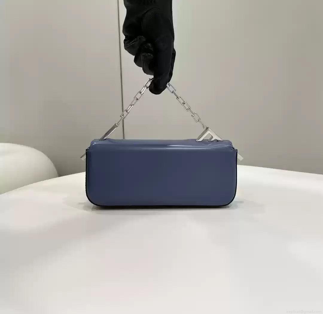 Fendi 8BS072 Fendi First Sight Blue leather mini bag