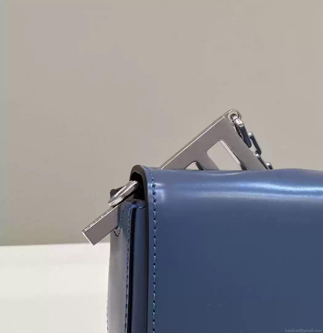 Fendi 8BS072 Fendi First Sight Blue leather mini bag