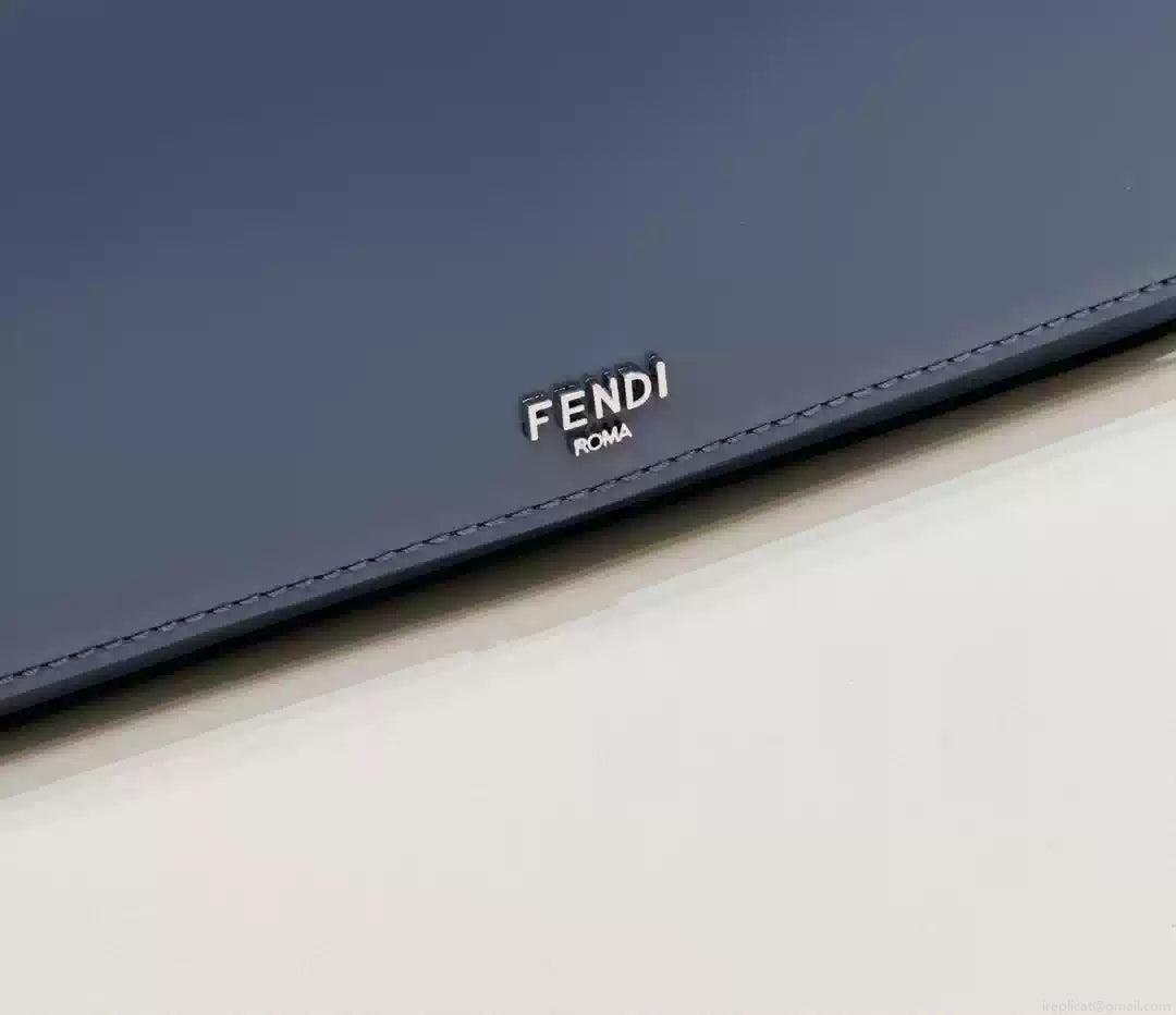 Fendi 8BS072 Fendi First Sight Blue leather mini bag