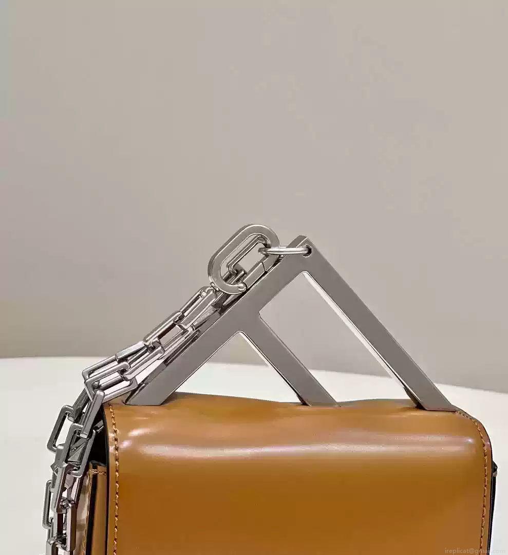 Fendi 7AS173 Fendi First Sight Brown leather Nano bag