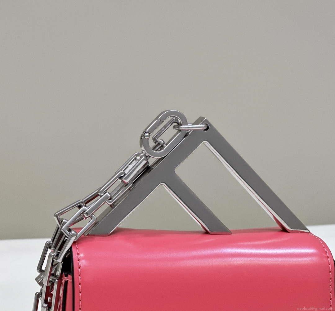 Fendi 7AS173 Fendi First Sight Red leather Nano bag