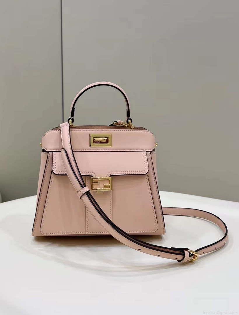 Fendi 8BN244 Peekaboo Mimi Pink Leather Bag 8596S