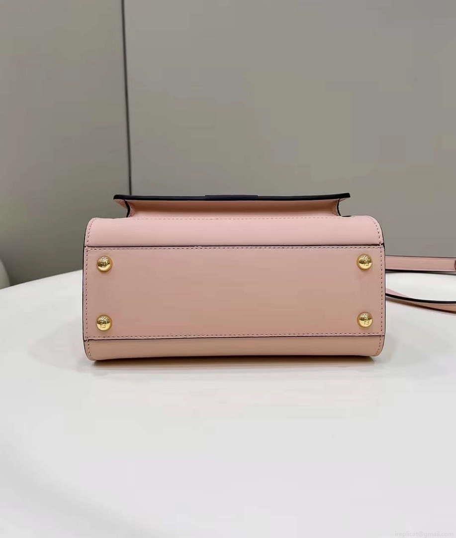 Fendi 8BN244 Peekaboo Mimi Pink Leather Bag 8596S
