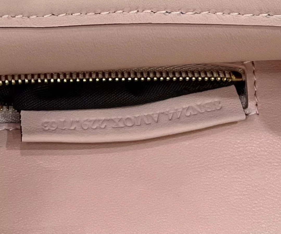Fendi 8BN244 Peekaboo Mimi Pink Leather Bag 8596S