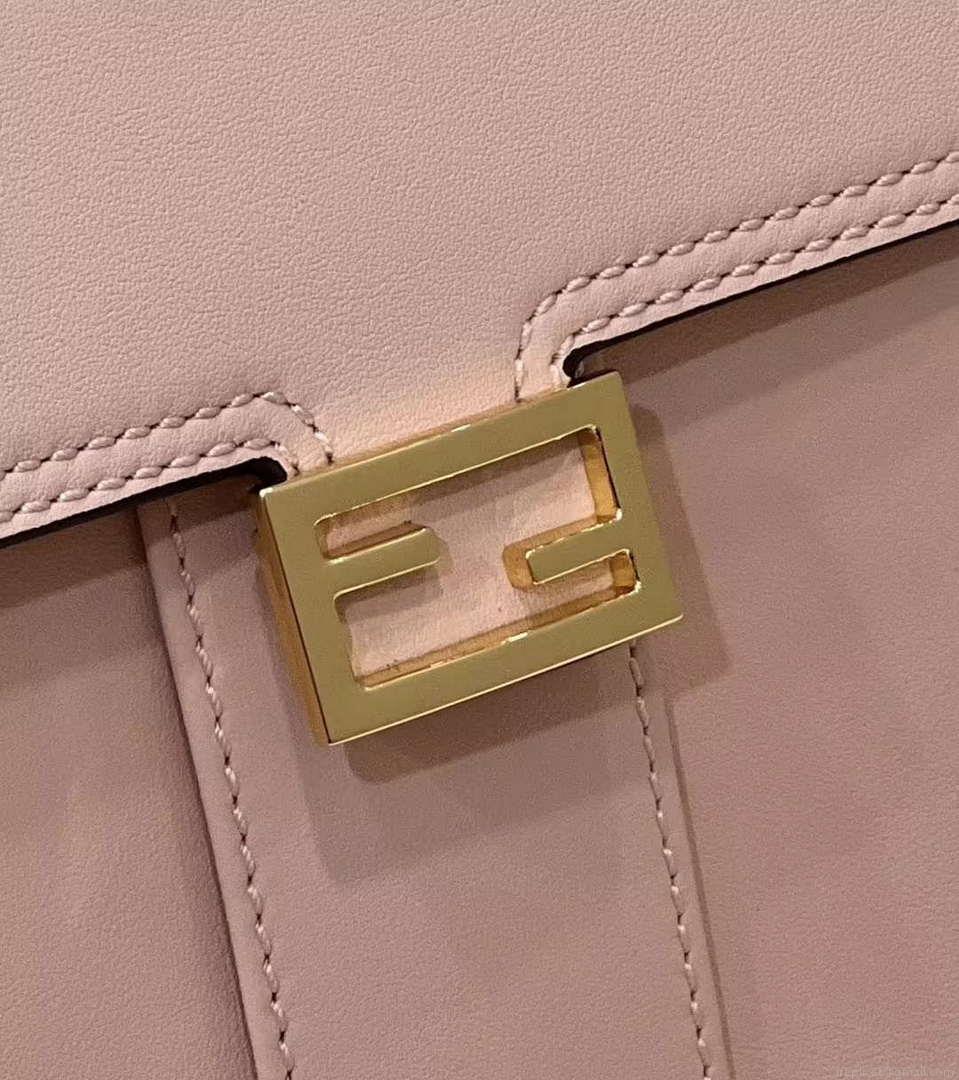 Fendi 8BN244 Peekaboo Mimi Pink Leather Bag 8596S