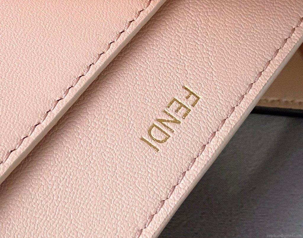 Fendi 70193 Peekaboo ISEEU MEDIUM Brown Leather Bag