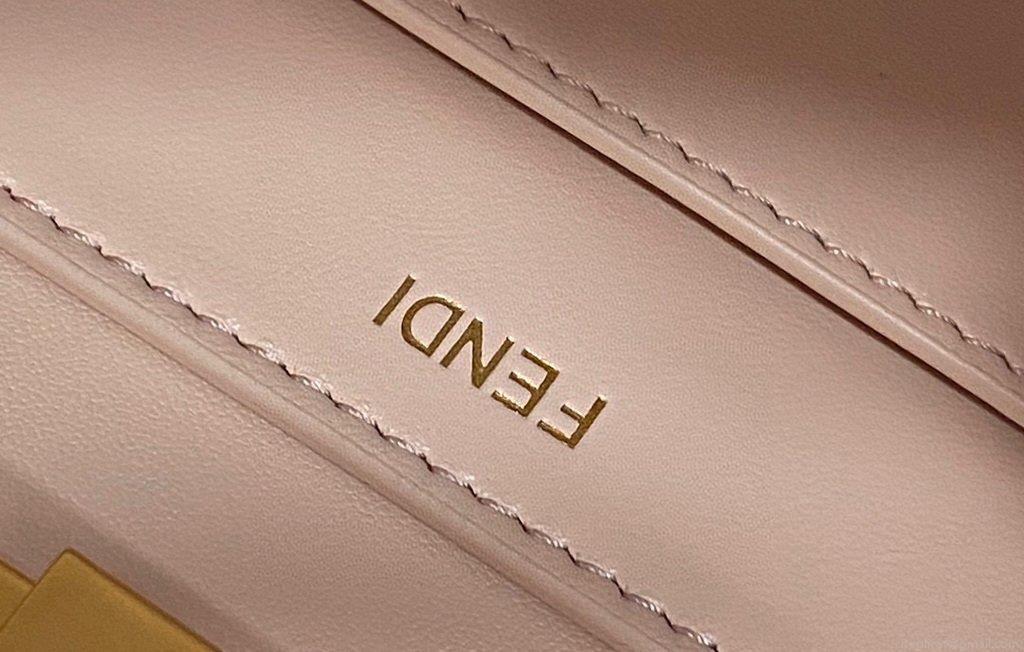Fendi 70193 Peekaboo ISEEU MEDIUM White Leather Bag