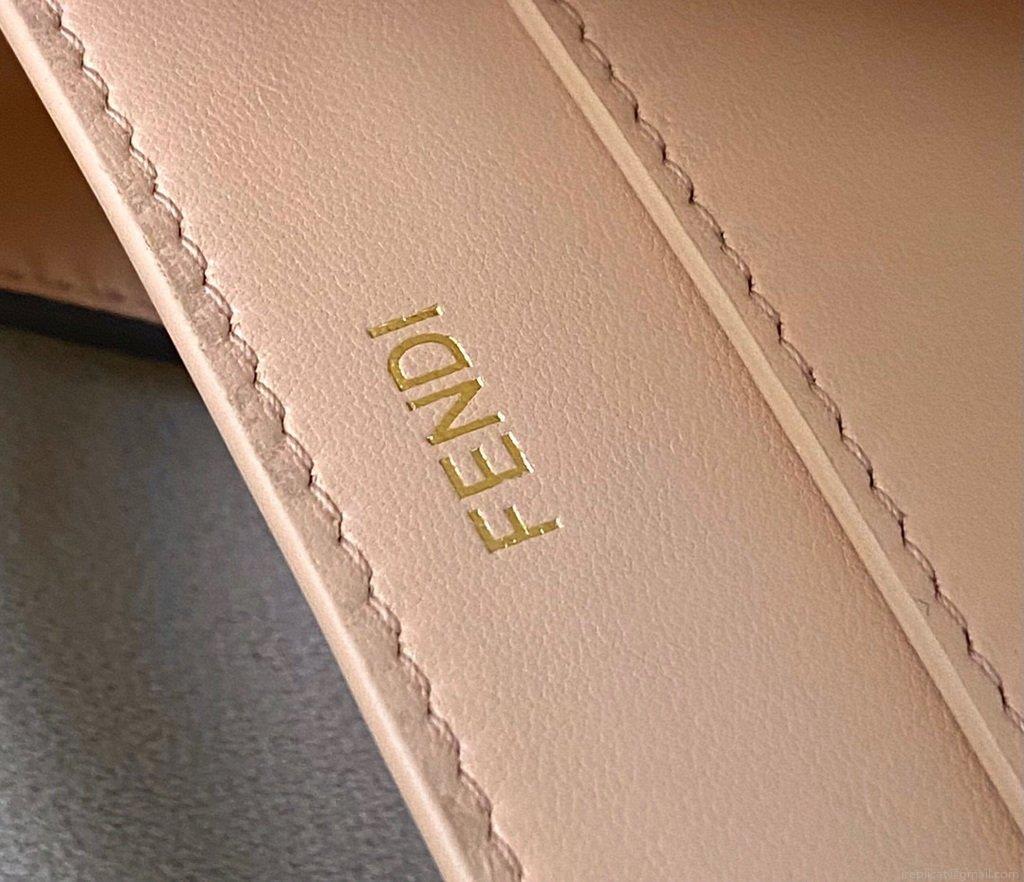 Fendi 70193 Peekaboo ISEEU MEDIUM Yellow Leather Bag