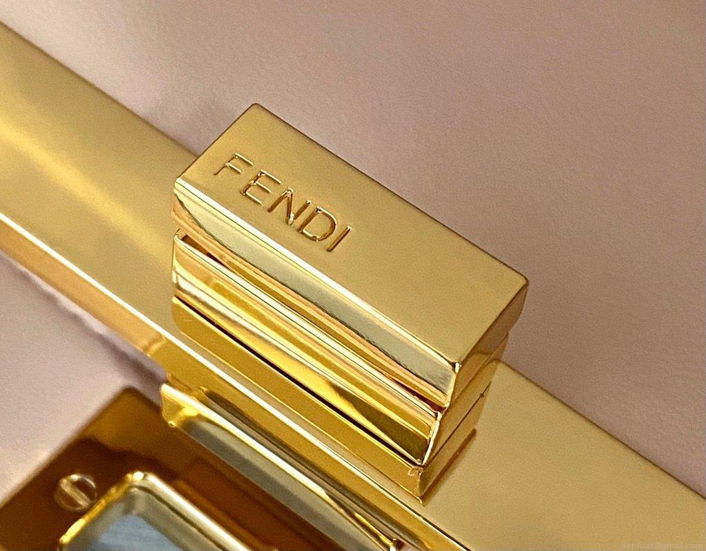 Fendi 8BN323 Peekaboo ISEEU EAST-WEST Black Leather 70193S Bag