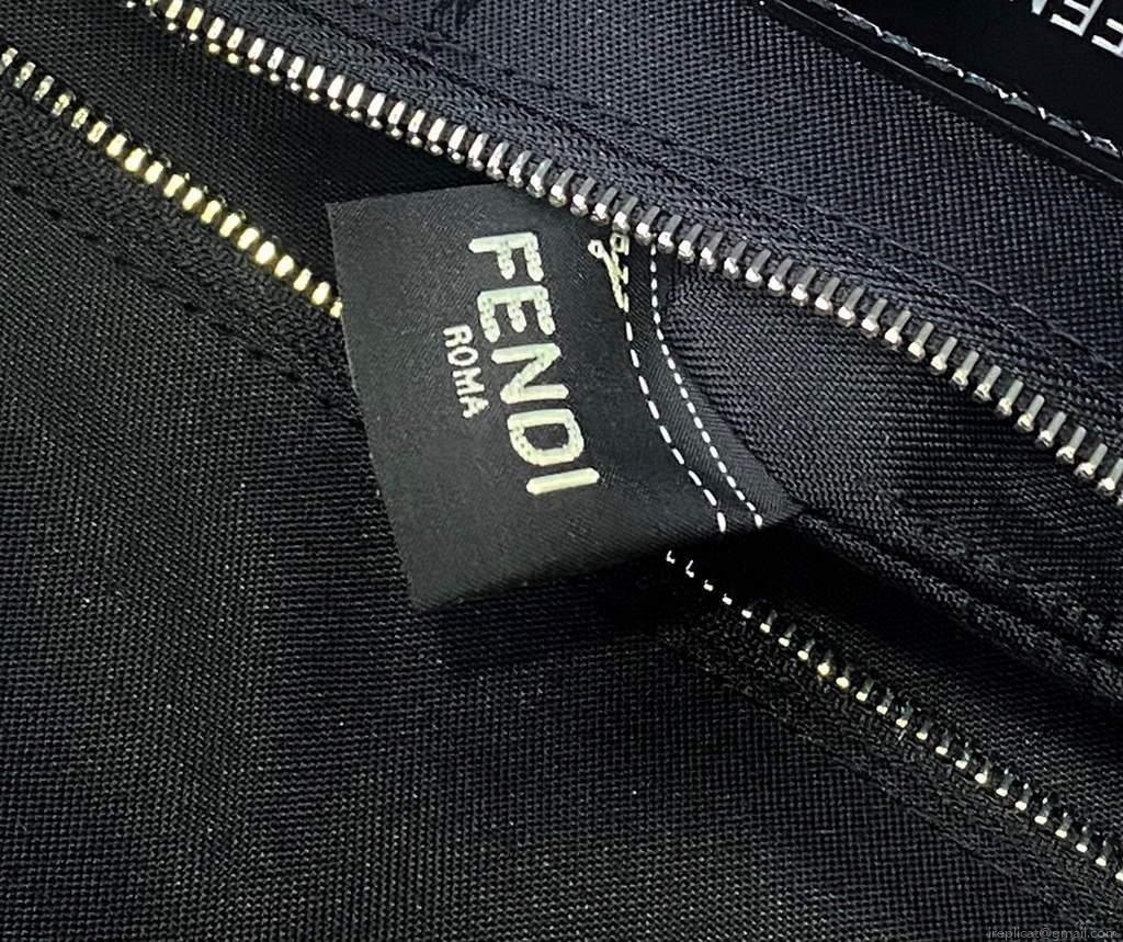 Fendi 2381 Backpack Black Fendi Nylon Shoulders Backpack 7VZ042 Black