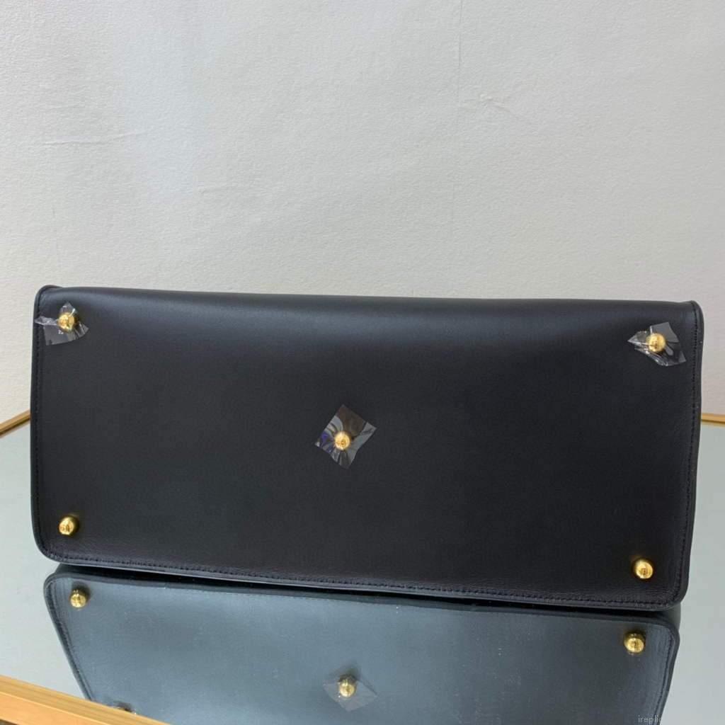 Fendi 8BH391 Fendi way Medium Black Leather bag