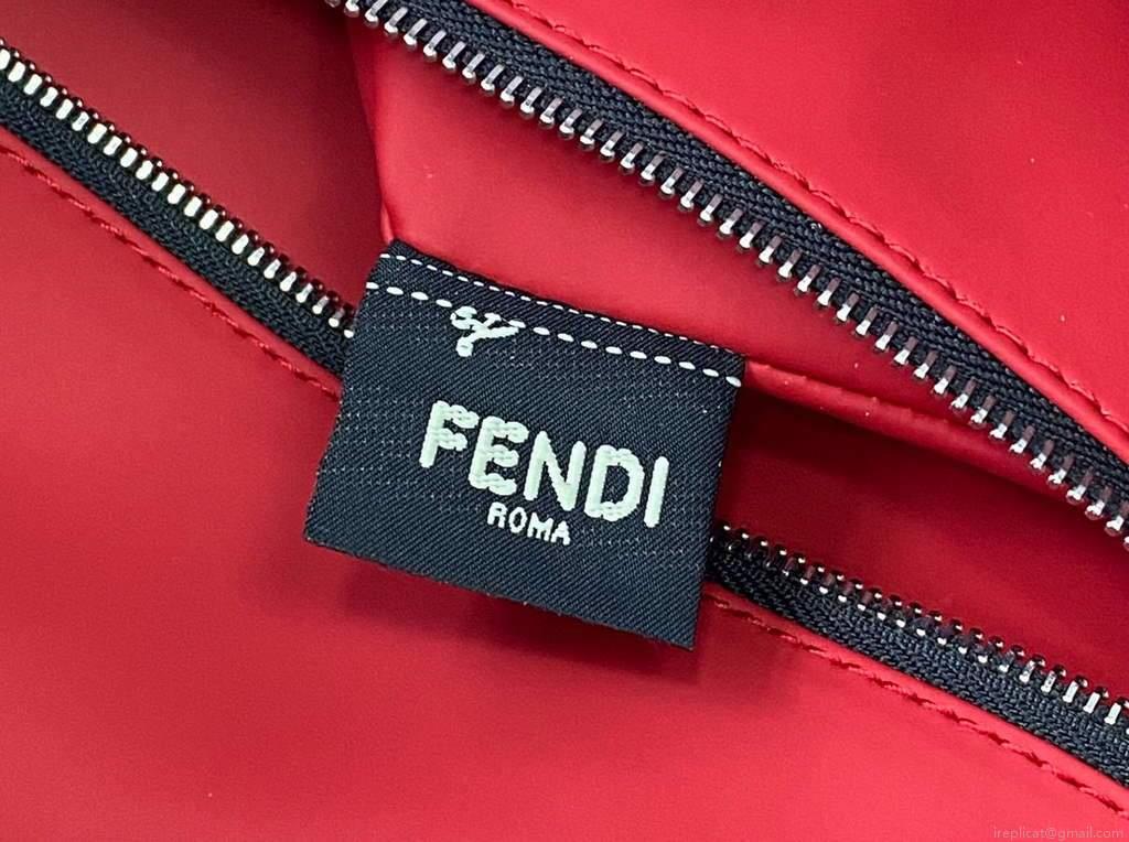Fendi Backpack Large 2380 FF Black with Red