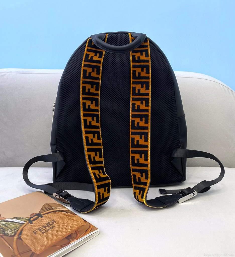 Fendi Backpack Waterproof nylon 2250 Black
