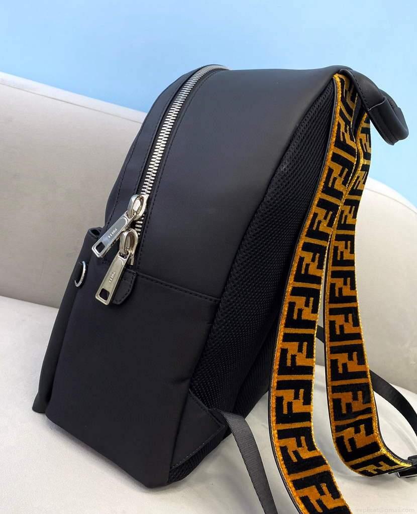 Fendi Backpack Waterproof nylon 2250 Black