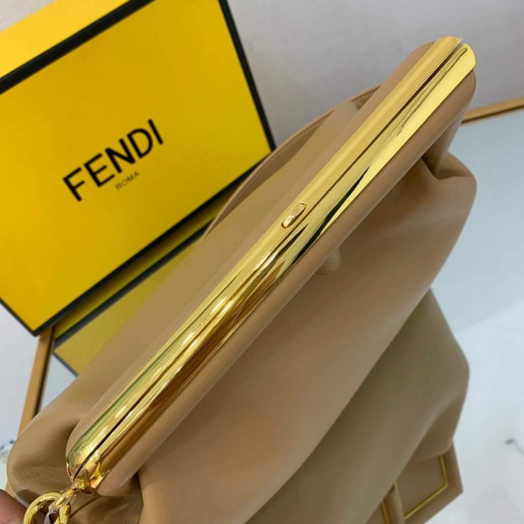 Fendi FIRST Medium Bag Apricot Leather 8BP127