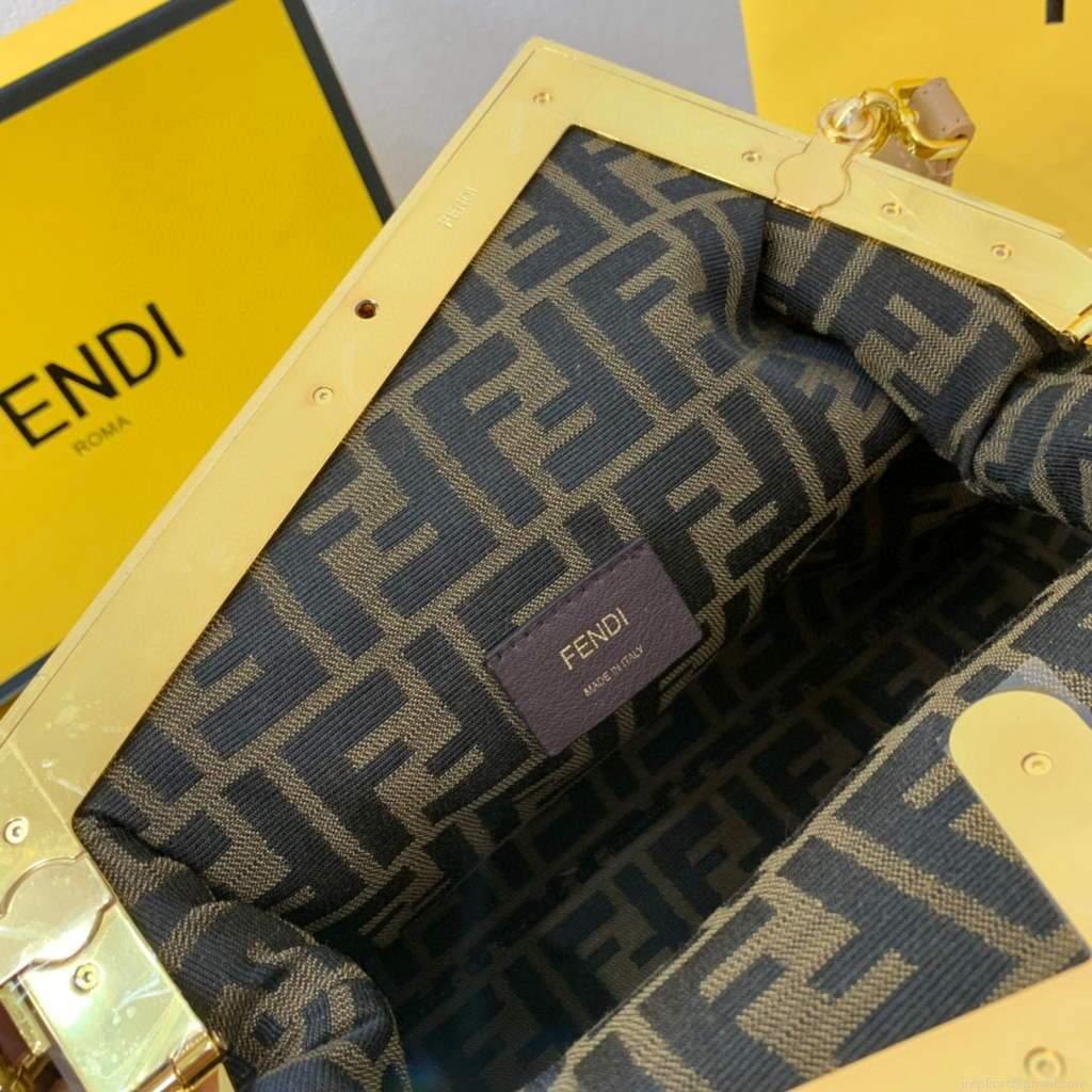 Fendi FIRST Medium Bag Apricot Leather 8BP127