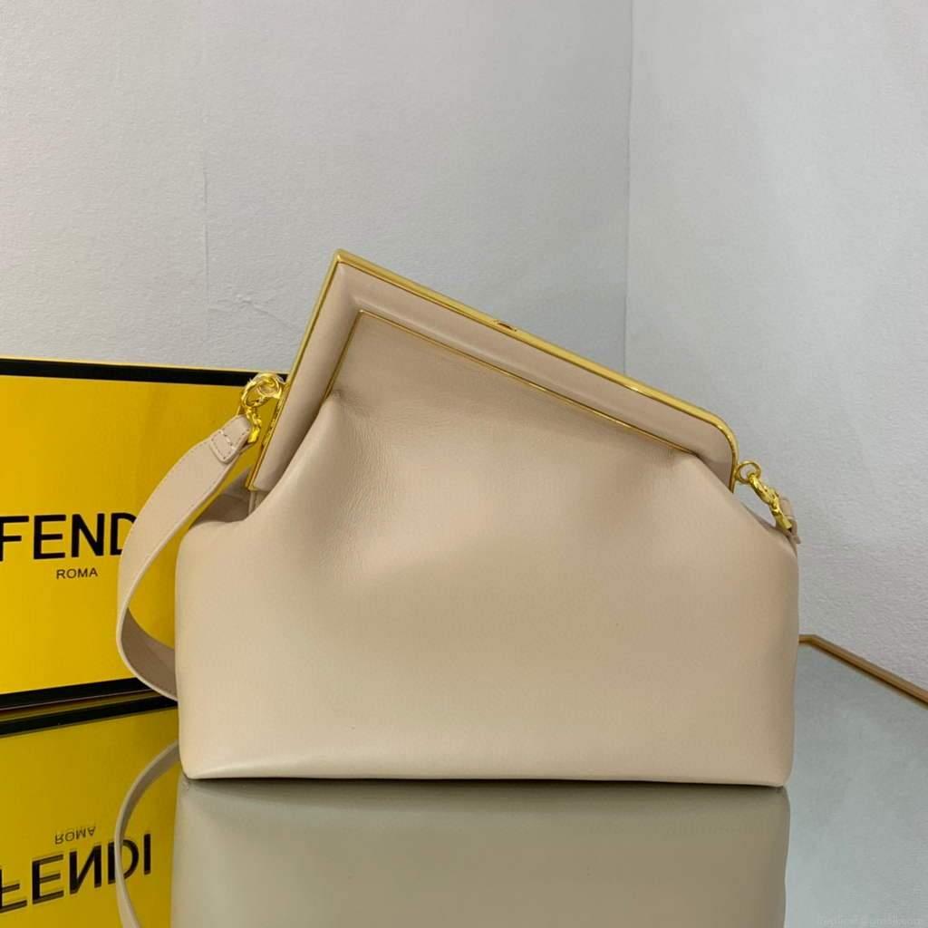 Fendi FIRST Medium Bag Light Pink Leather 8BP127