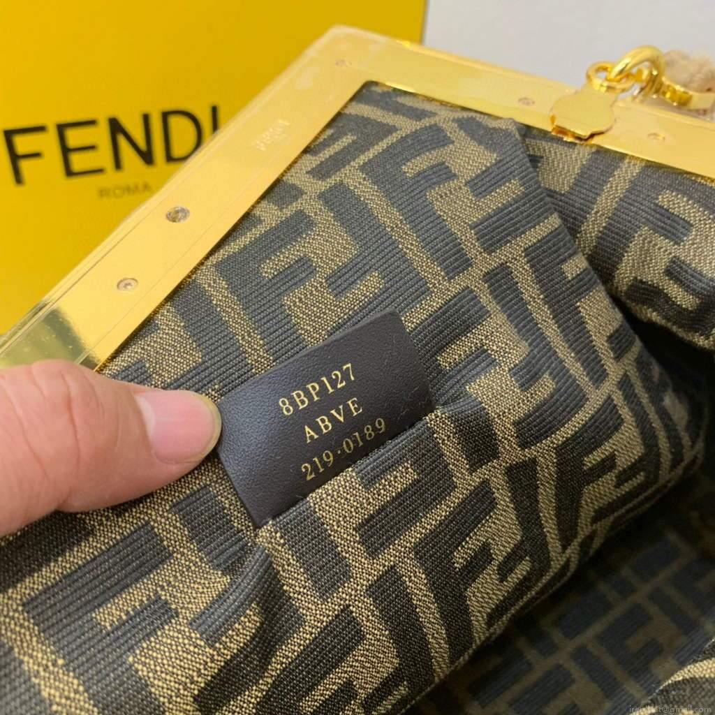 Fendi First Medium Sheepskin Bag 8BP127 Apricot