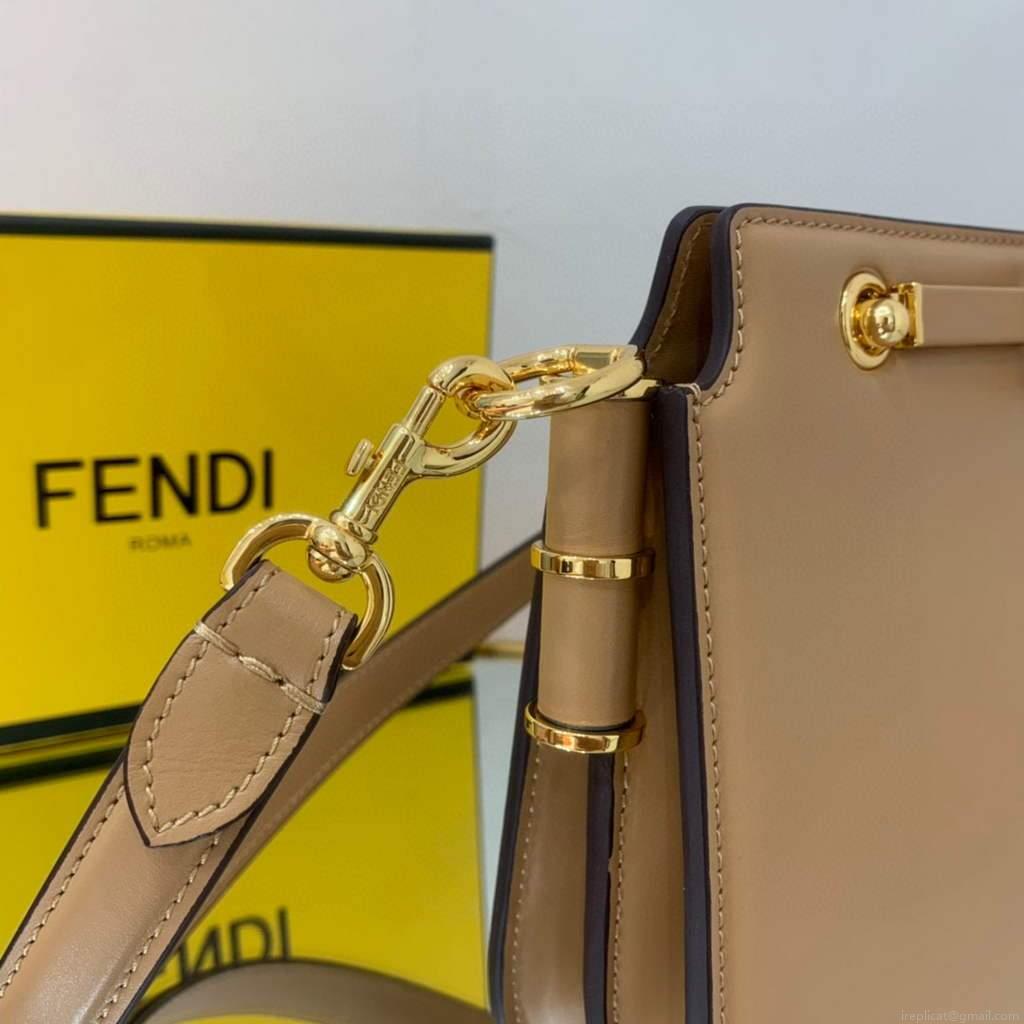 Fendi Touch Beige leather Bag 8BT349