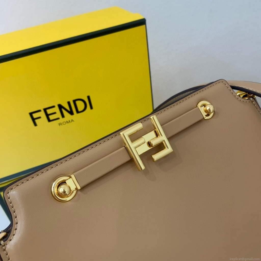 Fendi Touch Beige leather Bag 8BT349