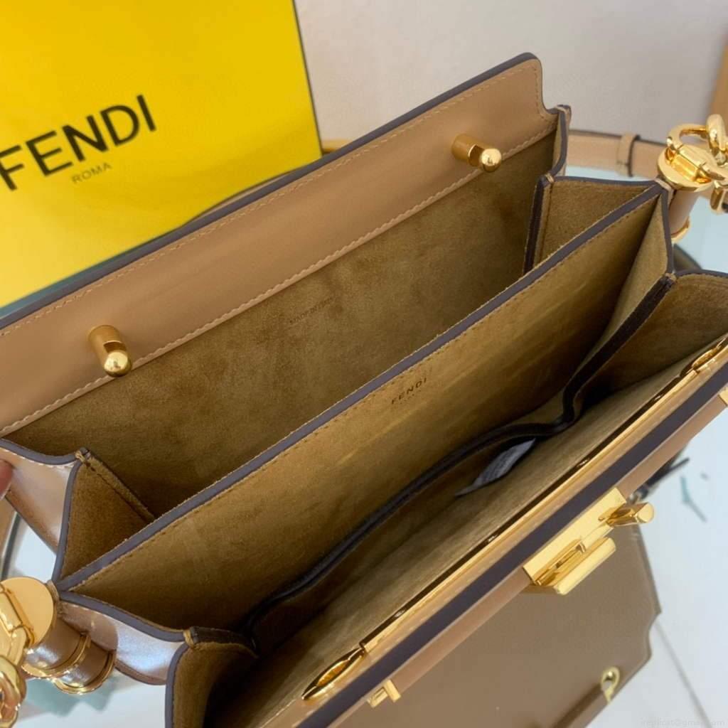Fendi Touch Beige leather Bag 8BT349