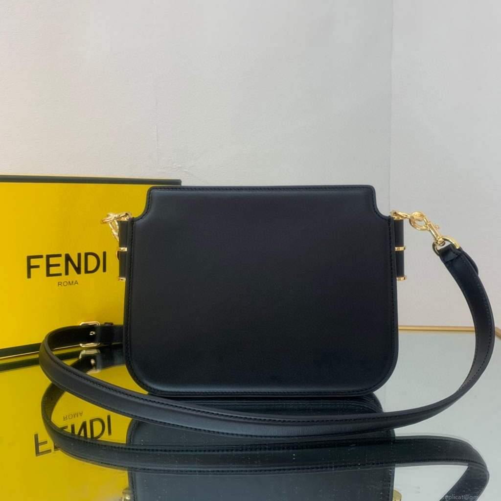 Fendi Touch Black leather Bag 8BT349