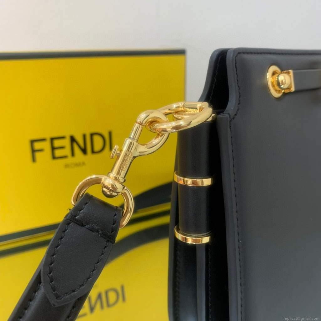 Fendi Touch Black leather Bag 8BT349