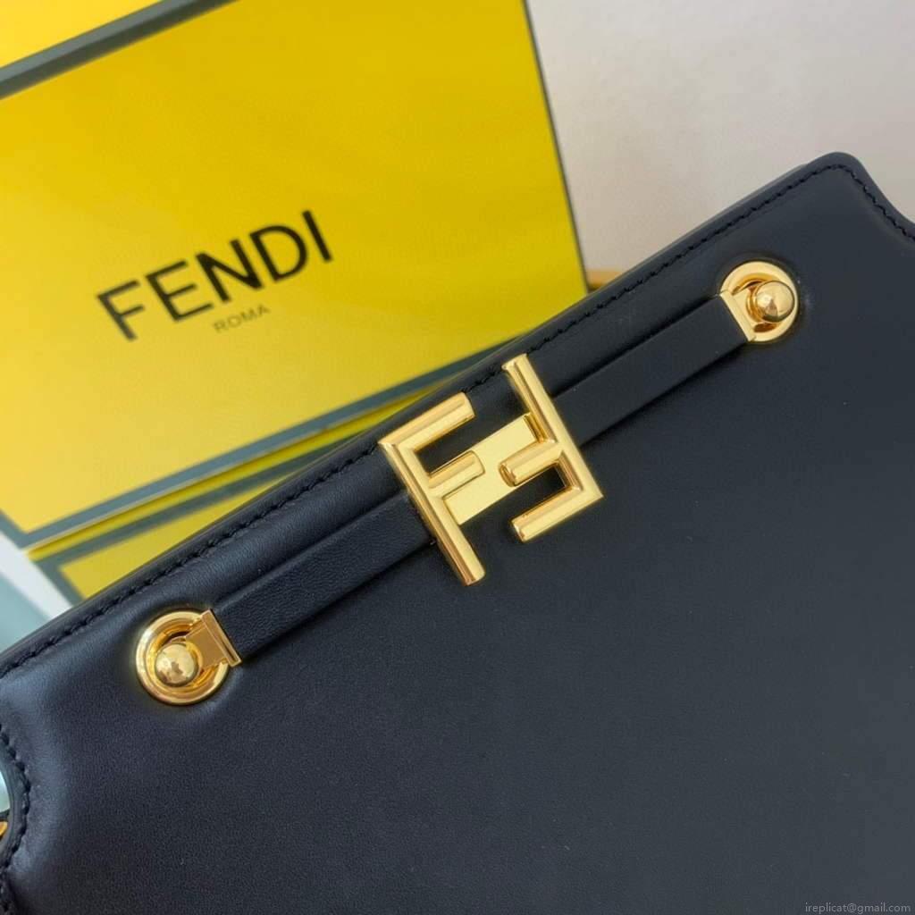 Fendi Touch Black leather Bag 8BT349