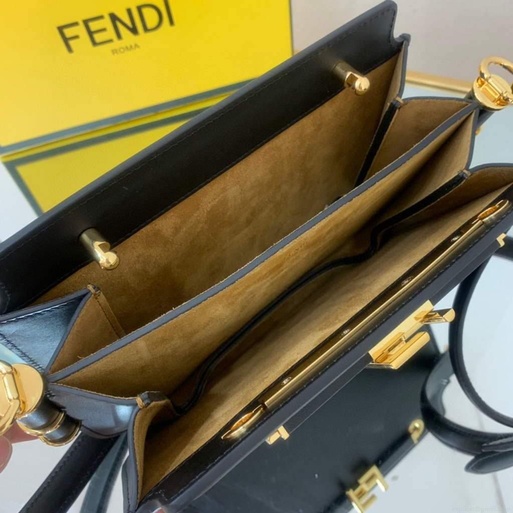 Fendi Touch Black leather Bag 8BT349