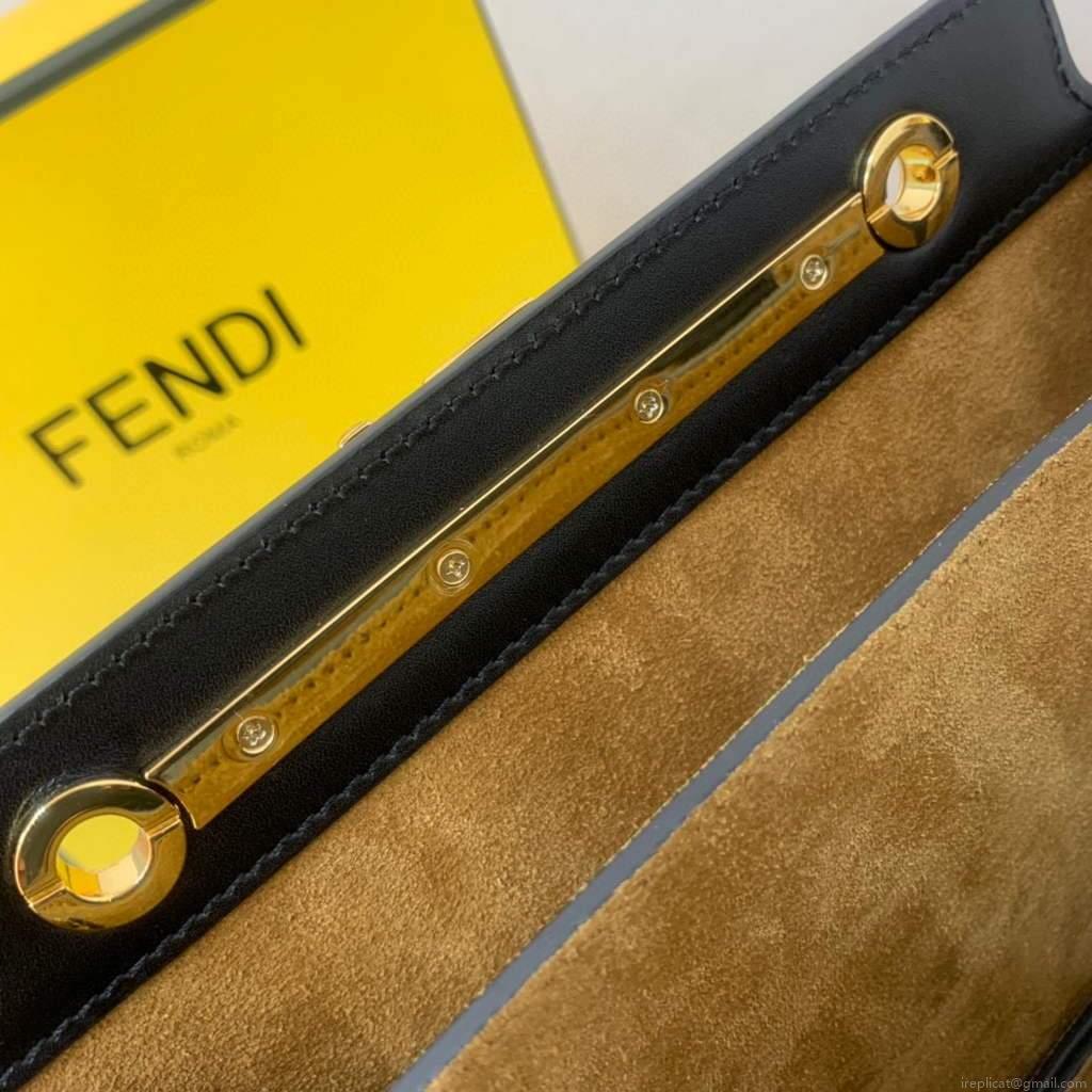 Fendi Touch Black leather Bag 8BT349