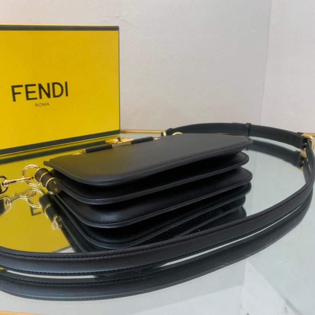 Fendi Touch Black leather Bag 8BT349