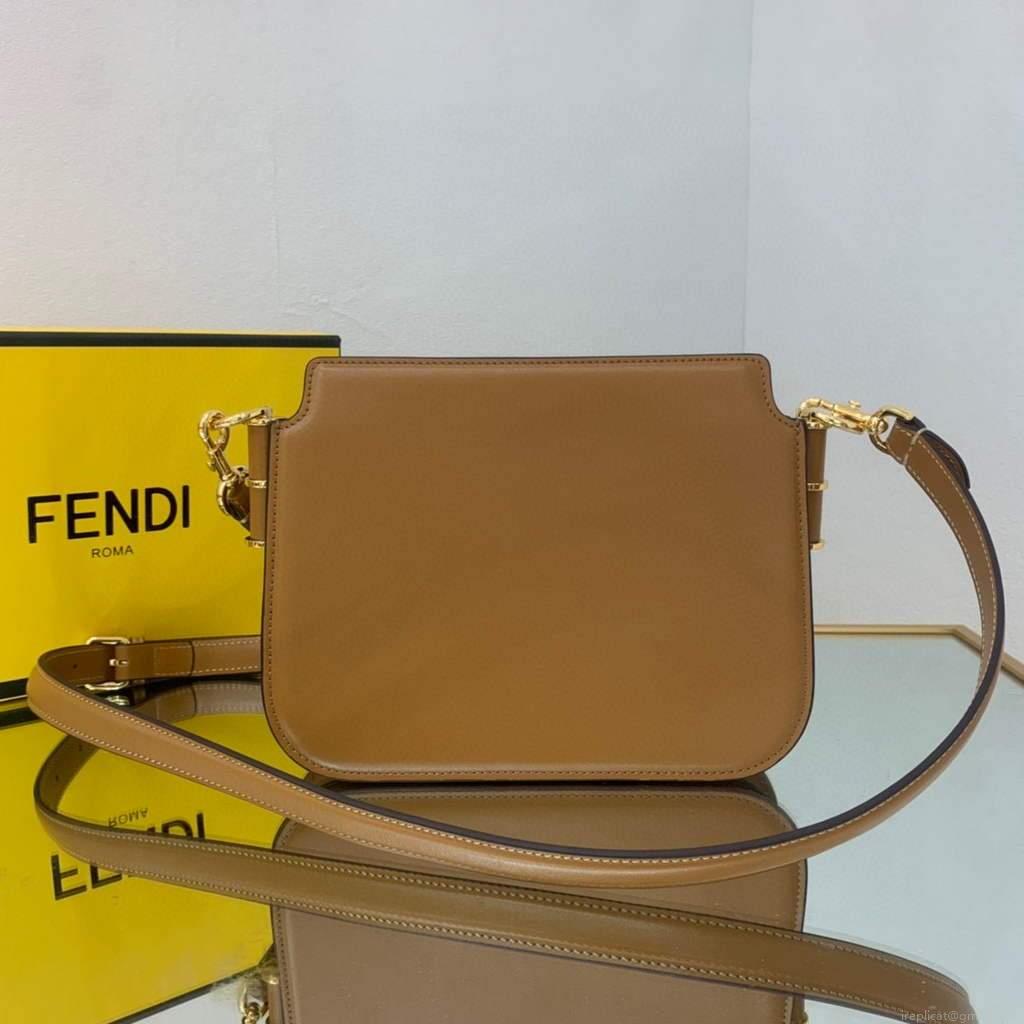 Fendi Touch Brown leather Bag 8BT349