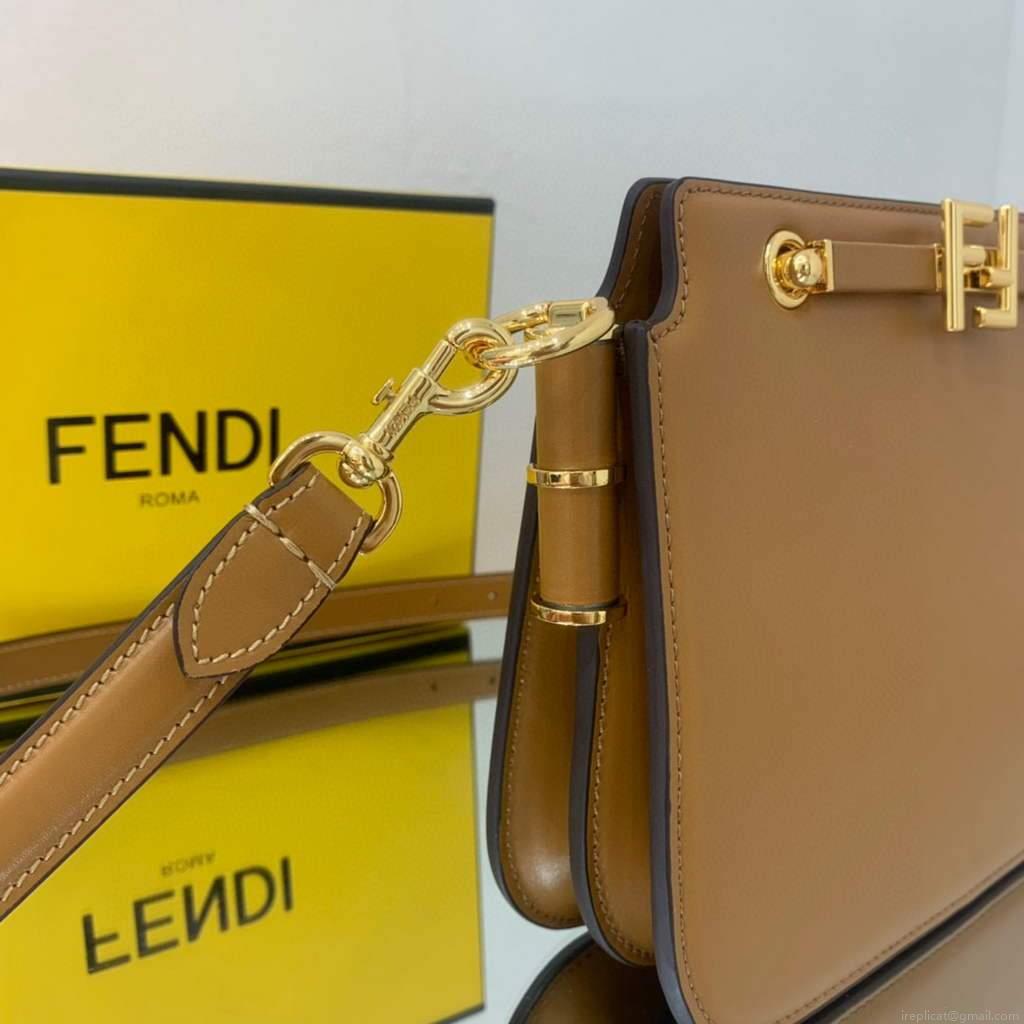 Fendi Touch Brown leather Bag 8BT349