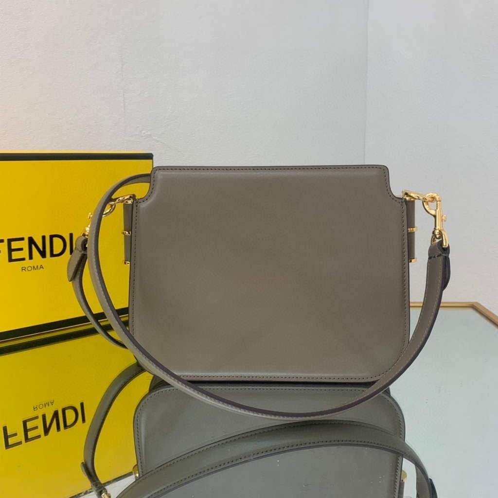 Fendi Touch Grey leather Bag 8BT349